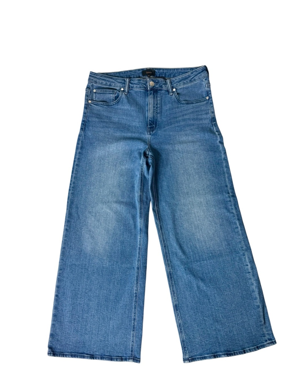 Quince Light Blue High-Rise Wide Leg Jeans Size 32 - Picture 4 of 12
